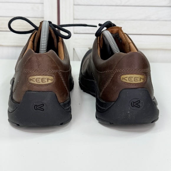 Keen Boston III Leather Lace Up Loafers Casual Shoes Chunky Brown Mens 10 - Picture 6 of 11